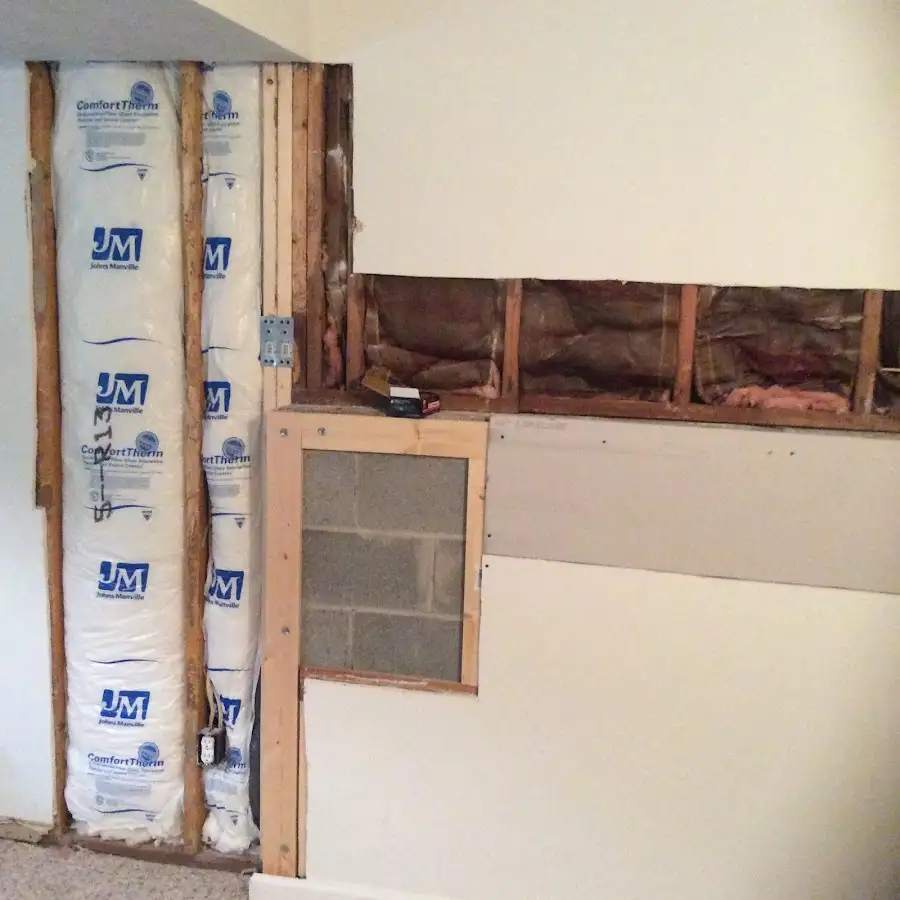 Wall insulation replacement during Odor Removal & Deodorization in Diamondhead